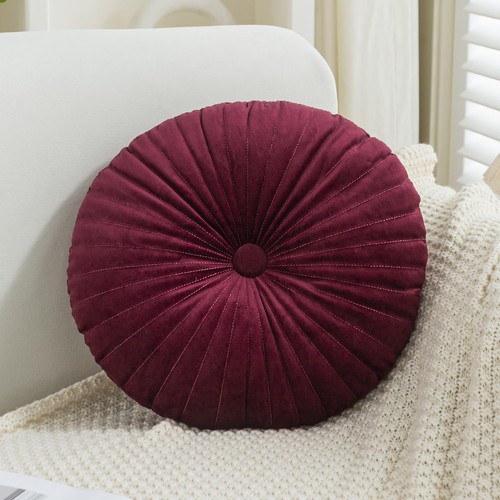 Velvet round throw pillow - throw,