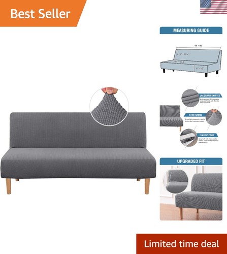 Elegant grey stretch sofa - stretch,
