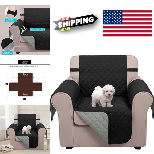 Diamond quilted armchair cover - quilted,