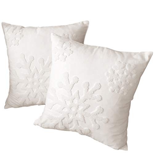 White embroidered pillowcase - white,