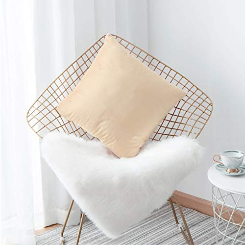 Cream pillowcases square soft - cream,