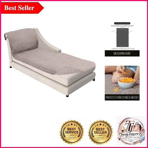 Taupe faux microfiber - microfiber, couch